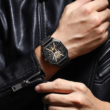 Casual Luxury Men High Quality Waterproof Chronograph Luminous Date Man Watches Leather Men’s Quartz Wrist Watch