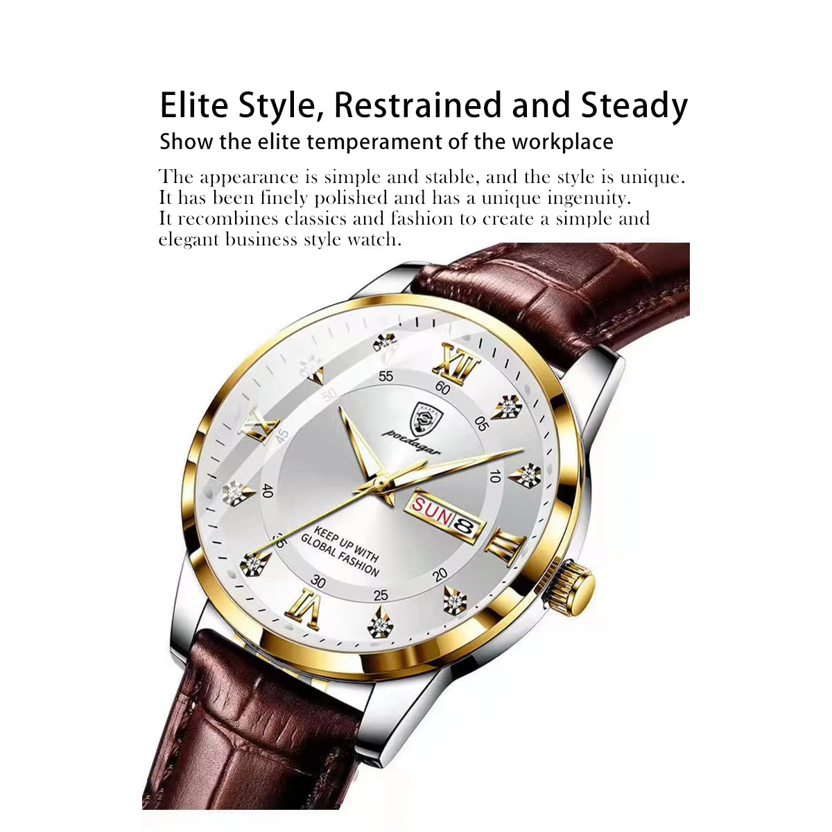 Luminous Top Brand Luxury Leather Casual Sports Quartz Wristwatch Military Man Watch For Men