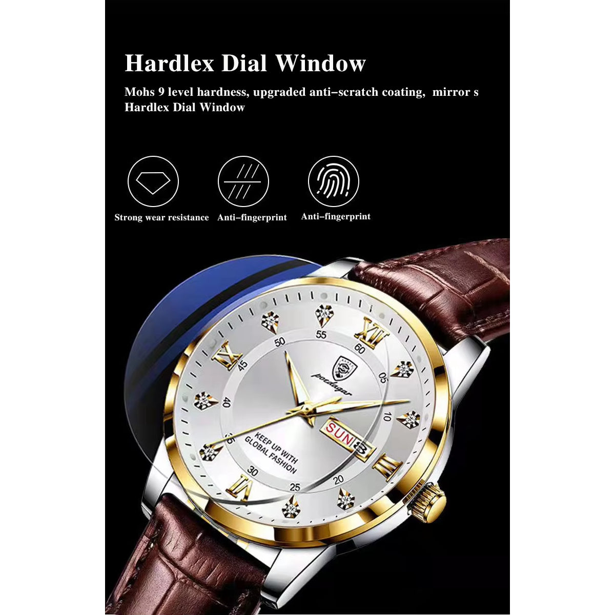 Luminous Top Brand Luxury Leather Casual Sports Quartz Wristwatch Military Man Watch For Men