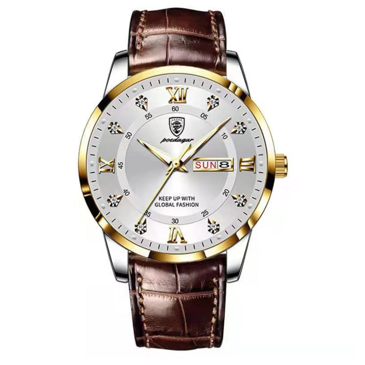 Luminous Top Brand Luxury Leather Casual Sports Quartz Wristwatch Military Man Watch For Men
